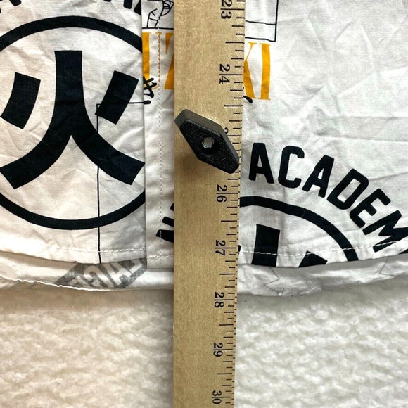 Naruto Shippuden Shirt Mens Small White All Over Print Ninja Anime Button Down - Picture 8 of 9